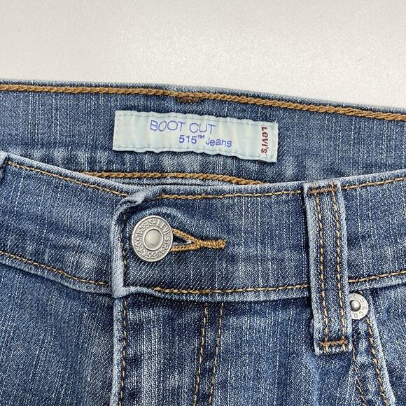 LEVI’s 515 Women’s 8 Bootcut Blue Jeans - Picture 3 of 4